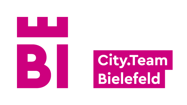 pinkes Logo mit der Schrift Cityteam