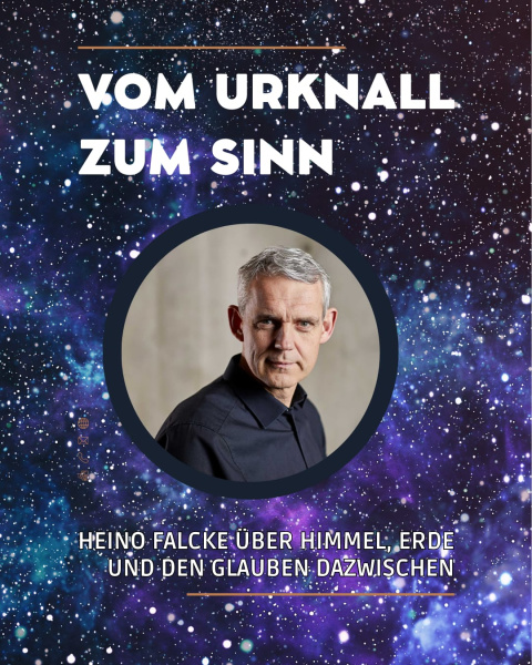 Abbildung Heino Falcke, Titel: Vom Urknall zum Sinn