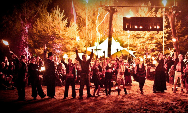 Ende einer Feuershow