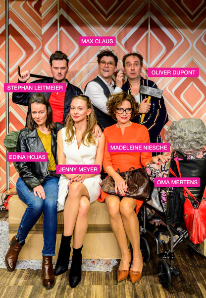 Gruppenfoto der Schauspieler