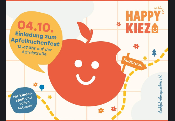Einladung zum Apfelkuchenfest am 4.10. auf der Apfelstraße
