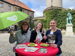 Gabriela Lamm, Jill Turner und Maya Regtmeier von Bielefeld Marketing